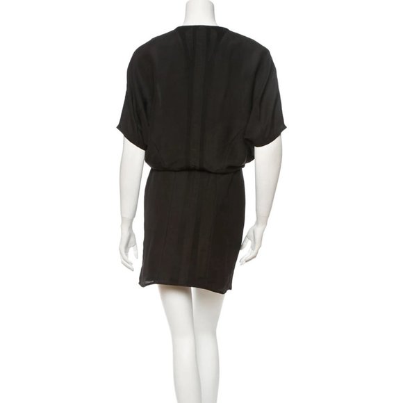 Helmut Lang Black Dress with Short Dolman Sleeves - Size 2 - Picture 3 of 4